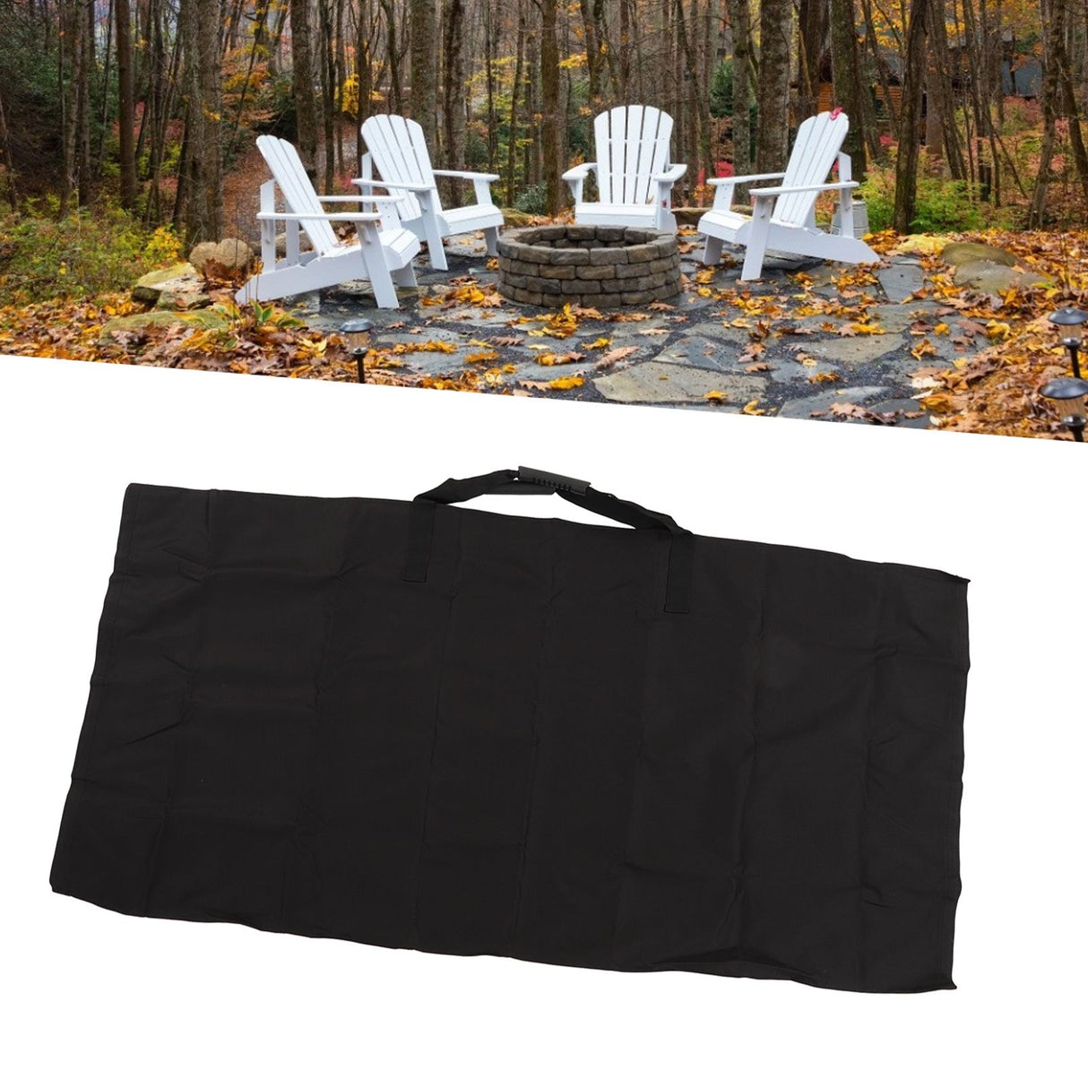 Gardening Leaf Bag 2 in 1 Garden Falling Leaves Mat Outdoor Garbage Leaf Storage Bag Black