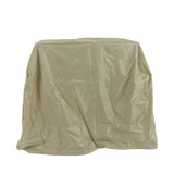 Snow Thrower Cover Multipurpose Waterproof UV Protection Large Portable Snow Shovel Dust Cover for Snow Thrower Beige