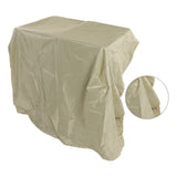 Snow Thrower Cover Multipurpose Waterproof UV Protection Large Portable Snow Shovel Dust Cover for Snow Thrower Beige