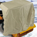 Snow Thrower Cover Multipurpose Waterproof UV Protection Large Portable Snow Shovel Dust Cover for Snow Thrower Beige