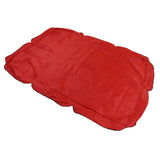 Outdoor Swing Canopy Silver Coated Oxford Cloth Waterproof Swing Chair Top Cover for Garden Sun Shade Accessory Red - Side View