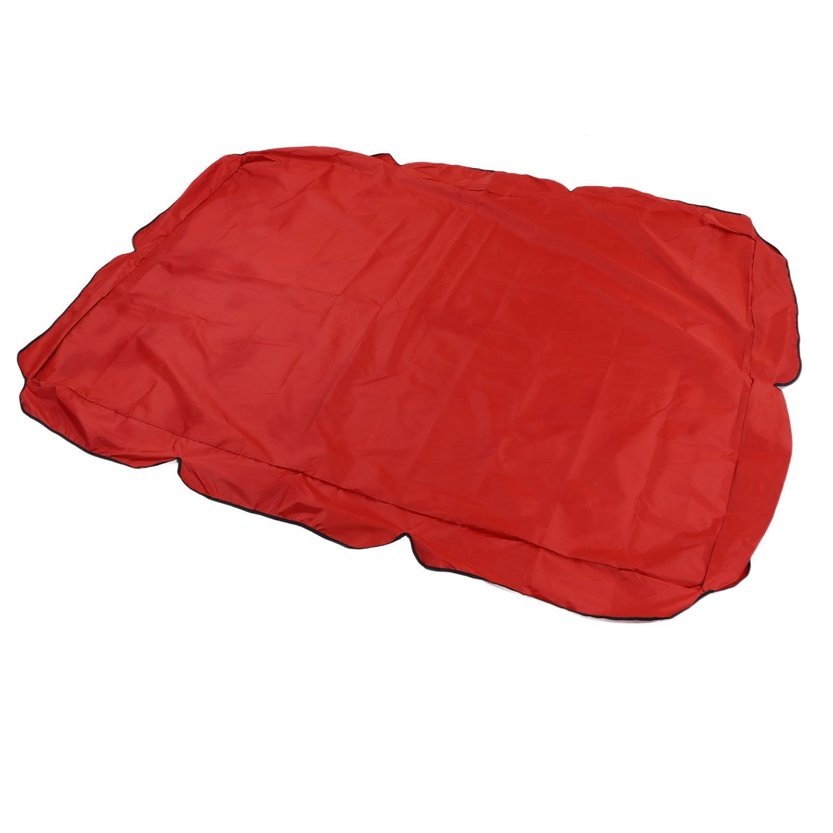 Outdoor Swing Canopy Silver Coated Oxford Cloth Waterproof Swing Chair Top Cover for Garden Sun Shade Accessory Red