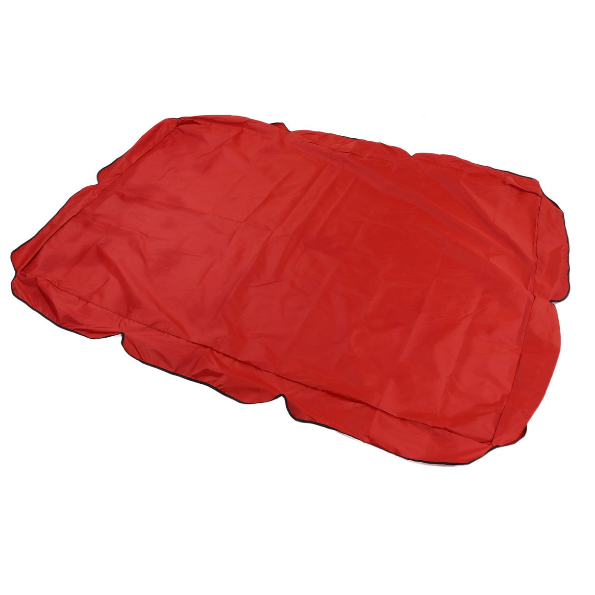 Outdoor Swing Canopy Silver Coated Oxford Cloth Waterproof Swing Chair Top Cover for Garden Sun Shade Accessory Red