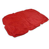 Outdoor Swing Canopy Silver Coated Oxford Cloth Waterproof Swing Chair Top Cover for Garden Sun Shade Accessory Red