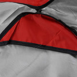 Outdoor Swing Canopy Silver Coated Oxford Cloth Waterproof Swing Chair Top Cover for Garden Sun Shade Accessory Red