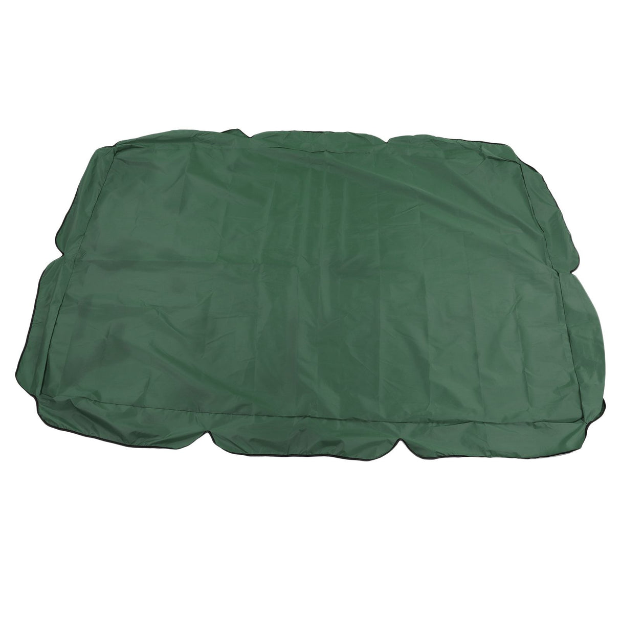 Outdoor Swing Canopy Silver Coated Oxford Cloth Waterproof Swing Chair Top Cover for Garden Sun Shade Accessory Dark Green