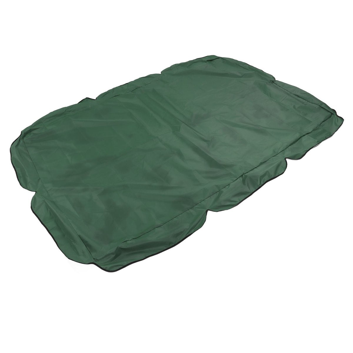 Outdoor Swing Canopy Silver Coated Oxford Cloth Waterproof Swing Chair Top Cover for Garden Sun Shade Accessory Dark Green