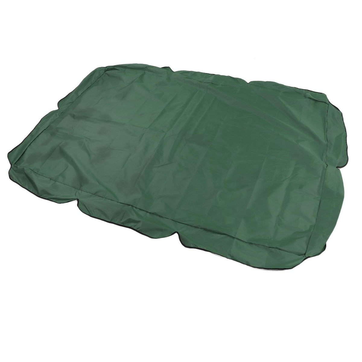 Outdoor Swing Canopy Silver Coated Oxford Cloth Waterproof Swing Chair Top Cover for Garden Sun Shade Accessory Dark Green