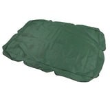 Outdoor Swing Canopy Silver Coated Oxford Cloth Waterproof Swing Chair Top Cover for Garden Sun Shade Accessory Dark Green