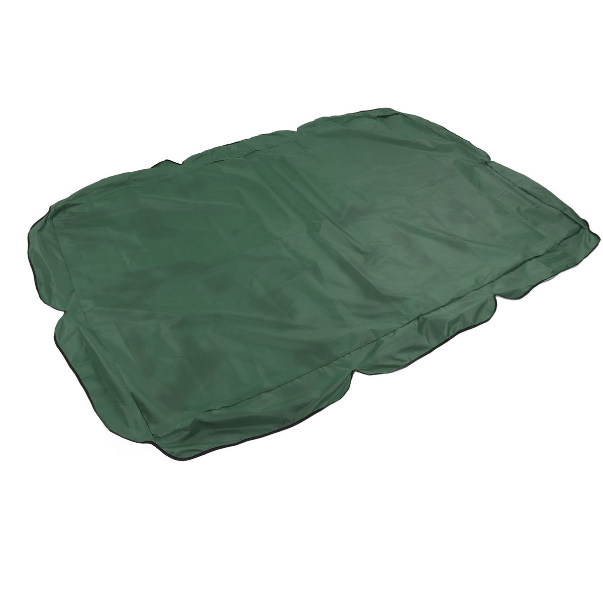 Outdoor Swing Canopy Silver Coated Oxford Cloth Waterproof Swing Chair Top Cover for Garden Sun Shade Accessory Dark Green