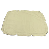 Outdoor Swing Canopy Silver Coated Oxford Cloth Waterproof Swing Chair Top Cover for Garden Sun Shade Accessory Beige - Front View