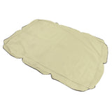 Outdoor Swing Canopy Silver Coated Oxford Cloth Waterproof Swing Chair Top Cover for Garden Sun Shade Accessory Beige