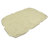 Outdoor Swing Canopy Silver Coated Oxford Cloth Waterproof Swing Chair Top Cover for Garden Sun Shade Accessory Beige - 45-Degree Angle