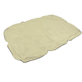 Outdoor Swing Canopy Silver Coated Oxford Cloth Waterproof Swing Chair Top Cover for Garden Sun Shade Accessory Beige