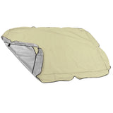 Outdoor Swing Canopy Silver Coated Oxford Cloth Waterproof Swing Chair Top Cover for Garden Sun Shade Accessory Beige - Extra Image