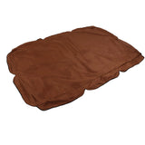 Outdoor Swing Canopy Silver Coated Oxford Cloth Waterproof Swing Chair Top Cover for Garden Sun Shade Accessory Brown