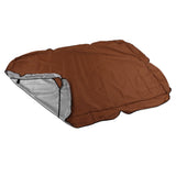 Outdoor Swing Canopy Silver Coated Oxford Cloth Waterproof Swing Chair Top Cover for Garden Sun Shade Accessory Brown - Extra Image