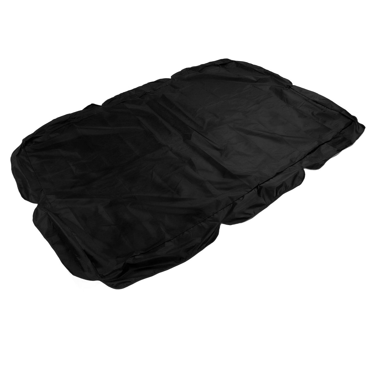 Outdoor Swing Canopy Silver Coated Oxford Cloth Waterproof Swing Chair Top Cover for Garden Sun Shade Accessory Black