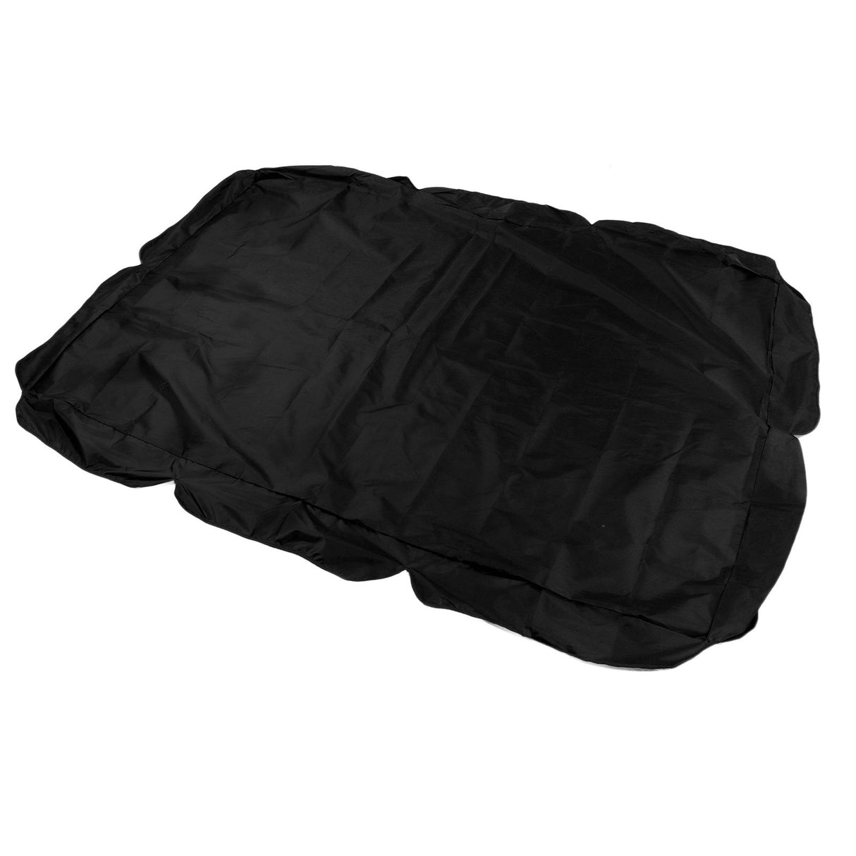 Outdoor Swing Canopy Silver Coated Oxford Cloth Waterproof Swing Chair Top Cover for Garden Sun Shade Accessory Black