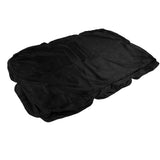 Outdoor Swing Canopy Silver Coated Oxford Cloth Waterproof Swing Chair Top Cover for Garden Sun Shade Accessory Black