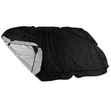 Outdoor Swing Canopy Silver Coated Oxford Cloth Waterproof Swing Chair Top Cover for Garden Sun Shade Accessory Black - Extra Image