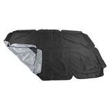 Outdoor Swing Canopy Waterproof Porch Top Cover Replacement UV Proof for Patio Yard Chair Black - Front View