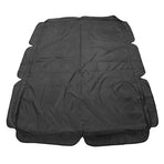 Outdoor Swing Canopy Waterproof Porch Top Cover Replacement UV Proof for Patio Yard Chair Black