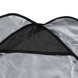 Outdoor Swing Canopy Waterproof Porch Top Cover Replacement UV Proof for Patio Yard Chair Black - Extra Image