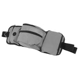 Pet Training Waist Pouch Bag Polyester Multiple Pockets Removable Snack Bag for Outdoor Grey - Side View