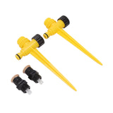 2Set 360 Degree Rotating Garden Yard Sprinkler Ground Plug Type McGonagall Sprinkler Head for Drip Irrigation Green Cooling