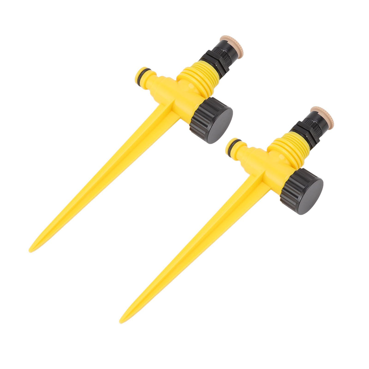 2Set 360 Degree Rotating Garden Yard Sprinkler Ground Plug Type McGonagall Sprinkler Head for Drip Irrigation Green Cooling