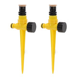 2Set 360 Degree Rotating Garden Yard Sprinkler Ground Plug Type McGonagall Sprinkler Head for Drip Irrigation Green Cooling