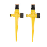 2Set 360 Degree Rotating Garden Yard Sprinkler Ground Plug Type McGonagall Sprinkler Head for Drip Irrigation Green Cooling - Extra Image