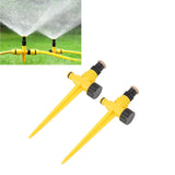 2Set 360 Degree Rotating Garden Yard Sprinkler Ground Plug Type McGonagall Sprinkler Head for Drip Irrigation Green Cooling
