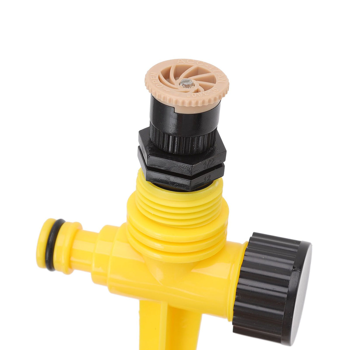 2Set 360 Degree Rotating Garden Yard Sprinkler Ground Plug Type McGonagall Sprinkler Head for Drip Irrigation Green Cooling