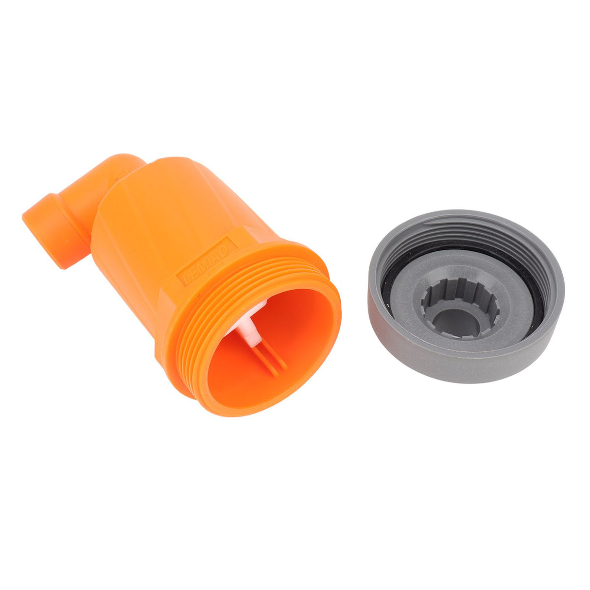 Orange Automatic Air Vent Valve High Hardness Great Flowing Rate PP Exhaust Vent Valve Top G1/2 Bottom G1 Fast Type 6632A PP