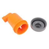Orange Automatic Air Vent Valve High Hardness Great Flowing Rate PP Exhaust Vent Valve Top G1/2 Bottom G1 Fast Type 6632A PP