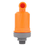 Orange Automatic Air Vent Valve High Hardness Great Flowing Rate PP Exhaust Vent Valve Top G1/2 Bottom G1 Compound Type 6632B PP - Front View
