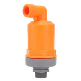 Orange Automatic Air Vent Valve High Hardness Great Flowing Rate PP Exhaust Vent Valve Top G1/2 Bottom G1 Compound Type 6632B PP - Side View