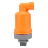 Orange Automatic Air Vent Valve High Hardness Great Flowing Rate PP Exhaust Vent Valve Top G1/2 Bottom G1 Compound Type 6632B PP