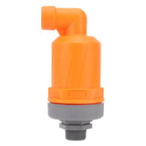 Orange Automatic Air Vent Valve High Hardness Great Flowing Rate PP Exhaust Vent Valve Top G1/2 Bottom G1 Compound Type 6632B PP