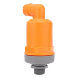 Orange Automatic Air Vent Valve High Hardness Great Flowing Rate PP Exhaust Vent Valve Top G1/2 Bottom G1 Compound Type 6632B PP