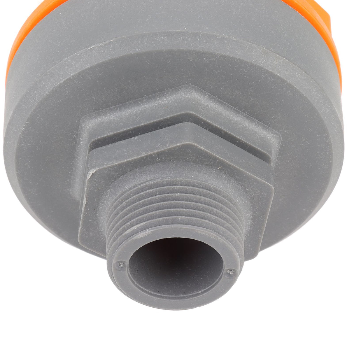 Orange Automatic Air Vent Valve High Hardness Great Flowing Rate PP Exhaust Vent Valve Top G1/2 Bottom G1 Compound Type 6632B PP