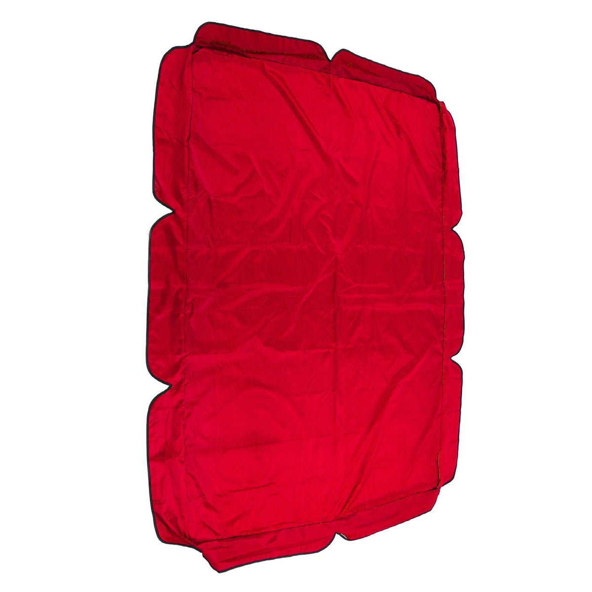 Swing Canopy Replacement Silver Coated Oxford Cloth Waterproof Swing Chair Canopy Cover for Outdoor Garden Balcony Red