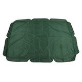 Swing Canopy Replacement Silver Coated Oxford Cloth Waterproof Swing Chair Canopy Cover for Outdoor Garden Balcony Dark Green
