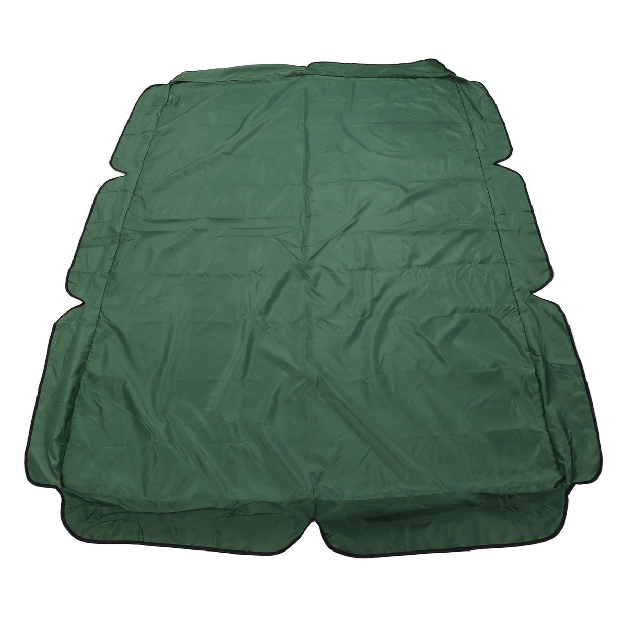 Swing Canopy Replacement Silver Coated Oxford Cloth Waterproof Swing Chair Canopy Cover for Outdoor Garden Balcony Dark Green