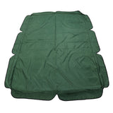 Swing Canopy Replacement Silver Coated Oxford Cloth Waterproof Swing Chair Canopy Cover for Outdoor Garden Balcony Dark Green