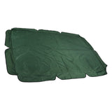 Swing Canopy Replacement Silver Coated Oxford Cloth Waterproof Swing Chair Canopy Cover for Outdoor Garden Balcony Dark Green - Close-Up Angle