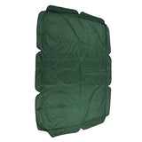 Swing Canopy Replacement Silver Coated Oxford Cloth Waterproof Swing Chair Canopy Cover for Outdoor Garden Balcony Dark Green