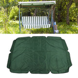 Swing Canopy Replacement Silver Coated Oxford Cloth Waterproof Swing Chair Canopy Cover for Outdoor Garden Balcony Dark Green